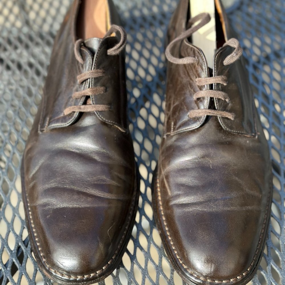 John Varvatos Leather Derby Shoes
